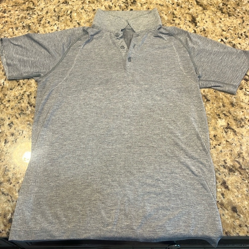 Lulu collard shirt-grey